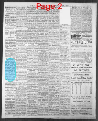 Page thumbnail for The Morristown Gazette