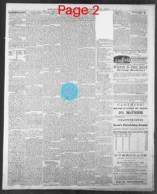 Page thumbnail for The Morristown Gazette