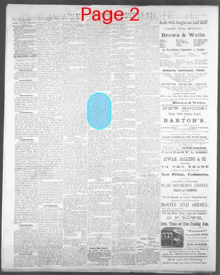 Page thumbnail for The Morristown Gazette