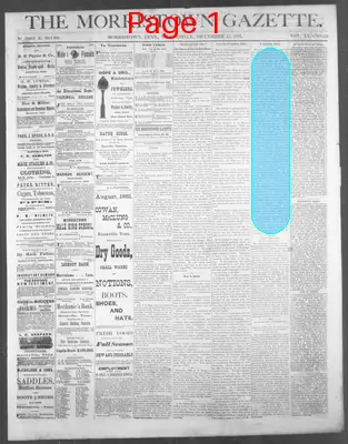 Page thumbnail for The Morristown Gazette
