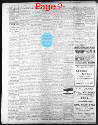 Page thumbnail for The Morristown Gazette