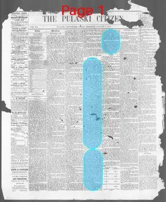 Page thumbnail for The Pulaski Citizen