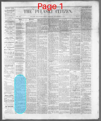 Page thumbnail for The Pulaski Citizen