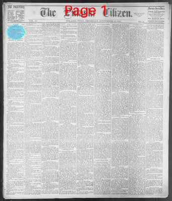 Page thumbnail for The Pulaski Citizen