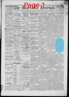 Page thumbnail for The Marietta Journal