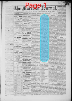 Page thumbnail for The Marietta Journal