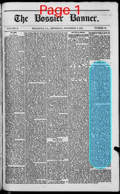 Page thumbnail for The Bossier Banner