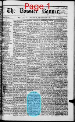 Page thumbnail for The Bossier Banner
