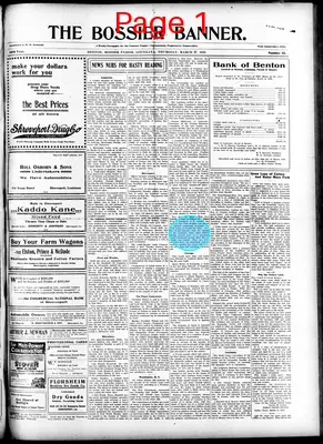 Page thumbnail for The Bossier Banner