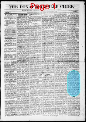 Page thumbnail for The Donaldsonville Chief
