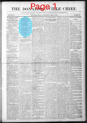 Page thumbnail for The Donaldsonville Chief