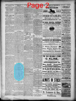 Page thumbnail for The Donaldsonville Chief