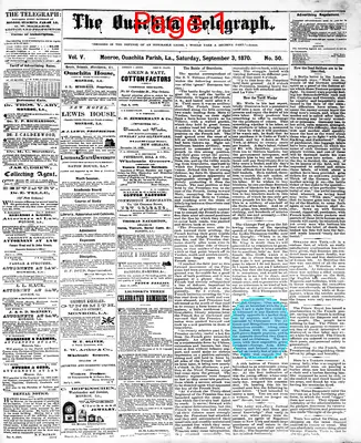 Page thumbnail for The Ouachita Telegraph