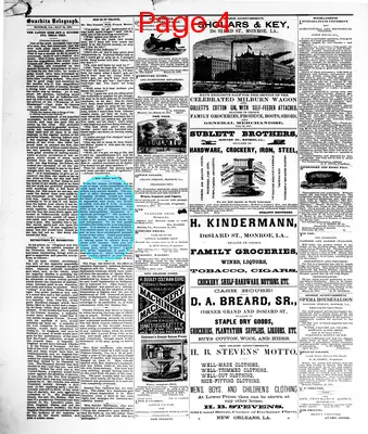 Page thumbnail for The Ouachita Telegraph