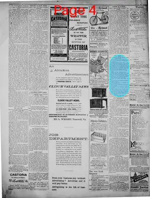 Page thumbnail for Clinch Valley News