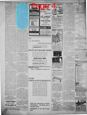 Page thumbnail for Clinch Valley News