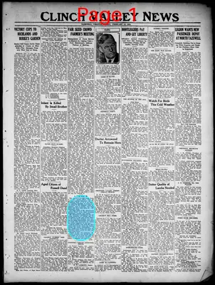 Page thumbnail for Clinch Valley News