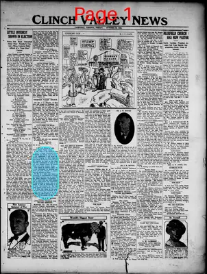 Page thumbnail for Clinch Valley News