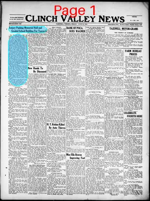 Page thumbnail for Clinch Valley News