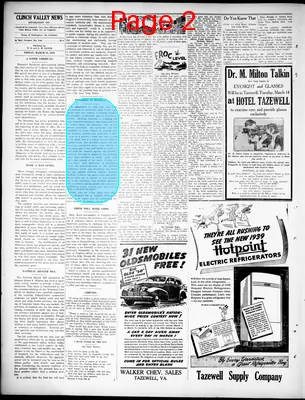 Page thumbnail for Clinch Valley News