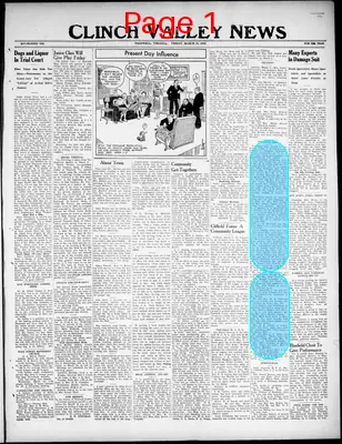 Page thumbnail for Clinch Valley News