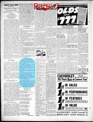 Page thumbnail for Clinch Valley News