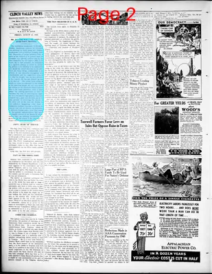 Page thumbnail for Clinch Valley News