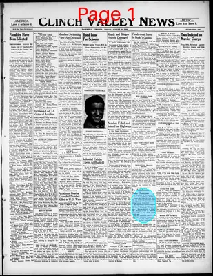 Page thumbnail for Clinch Valley News