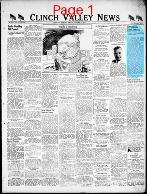 Page thumbnail for Clinch Valley News