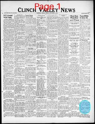 Page thumbnail for Clinch Valley News
