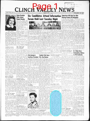 Page thumbnail for Clinch Valley News