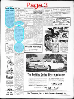 Page thumbnail for Clinch Valley News