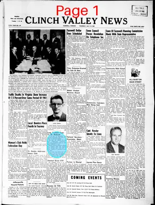 Page thumbnail for Clinch Valley News