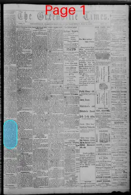 Page thumbnail for The Greenville Times