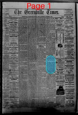 Page thumbnail for The Greenville Times