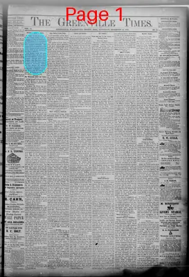 Page thumbnail for The Greenville Times