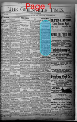 Page thumbnail for The Greenville Times