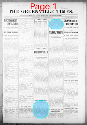 Page thumbnail for The Greenville Times