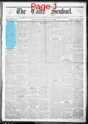 Page thumbnail for The Cadiz Sentinel