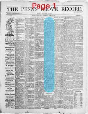 Page thumbnail for The Penn's Grove Record
