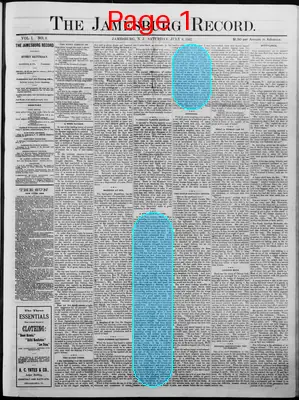 Page thumbnail for The Jamesburg Record