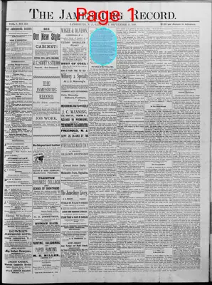 Page thumbnail for The Jamesburg Record