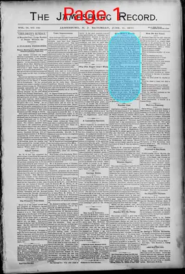 Page thumbnail for The Jamesburg Record