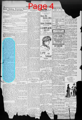 Page thumbnail for Perth Amboy Evening News