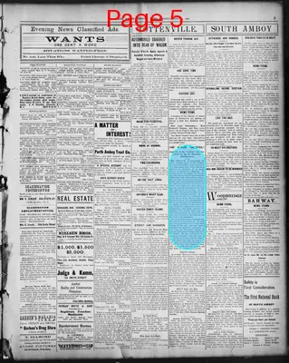 Page thumbnail for Perth Amboy Evening News