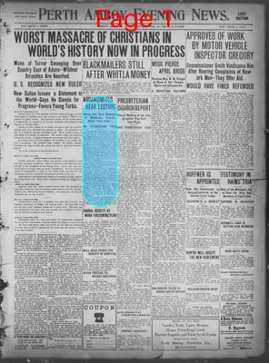 Page thumbnail for Perth Amboy Evening News