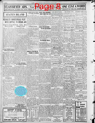 Page thumbnail for Perth Amboy Evening News
