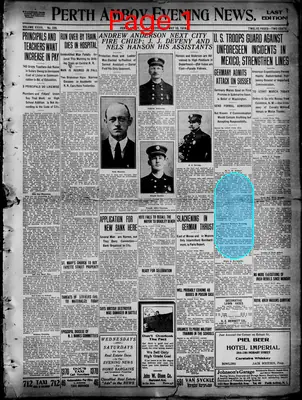 Page thumbnail for Perth Amboy Evening News