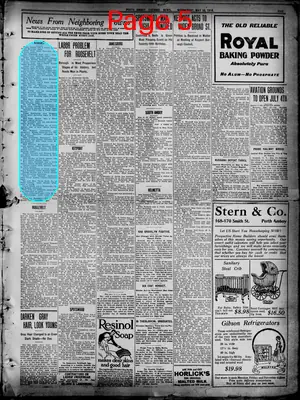 Page thumbnail for Perth Amboy Evening News