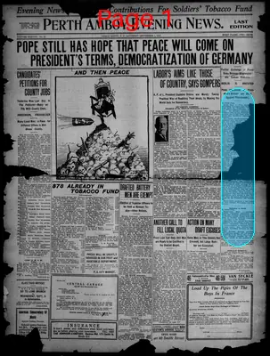 Page thumbnail for Perth Amboy Evening News